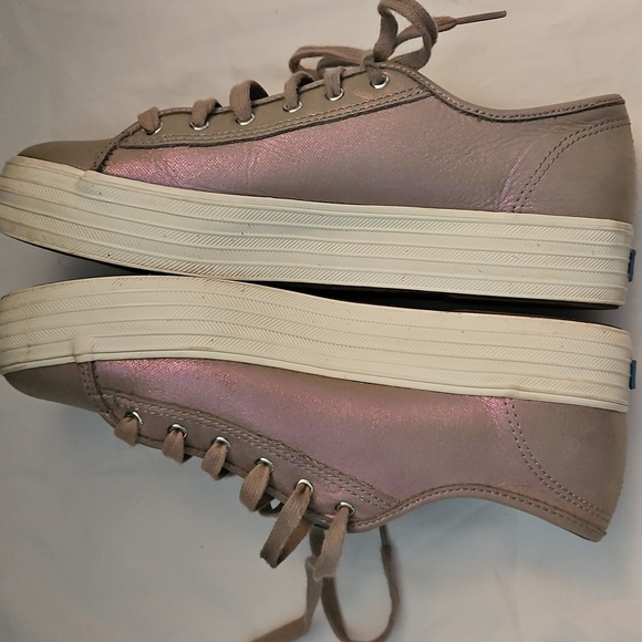 Keds Triple Kick Neon Metallic Lace Up Platform Sneaker SZ 7.5US - Picture 7 of 9